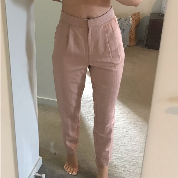 FOREVER NEW Pink Tapered Pants with Scalloped Edging XS $30 (RRP $80) ๐๏ธ๐ - Picture 5 of 5